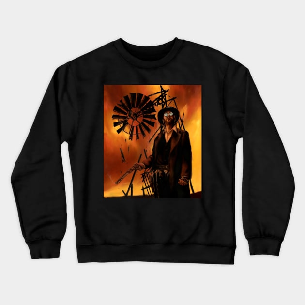 Merkabah Rider: High Planes Drifter Crewneck Sweatshirt by caledre